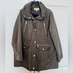 Michael Kors Olive Coat with Zip Pockets